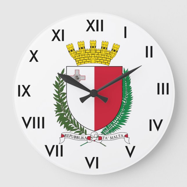 Grande Casaco de Malta para o Relógio de Armas (Frente)