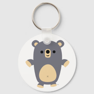 Grande chaveiro do Urso de Cartoon Azul