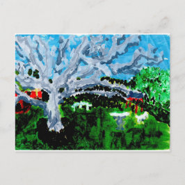 Grande cinza com cartões postais