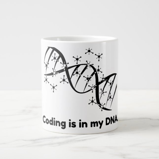Grande Codificação está no meu DNA Caneca de Café Program (Frente)