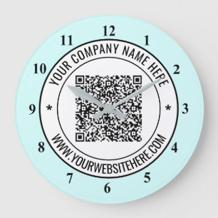 Grande Código QR e texto personalizado Seu relógio de Pro