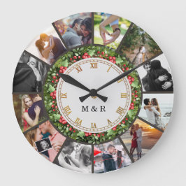 Grande Colagem de Fotos Personalizadas Relógio | Presente