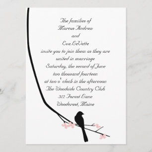 Grande convite do pássaro e da flor