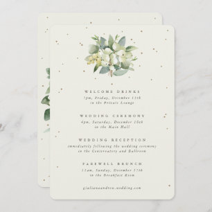 Grande Creme Snowberry+Eucalyptus Wedding Itinerár