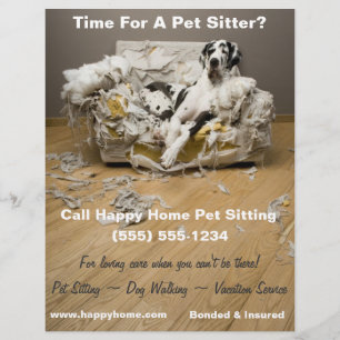 Grande dinamarquês no panfleto de montagem de pet 