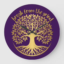 Grande Dourada Árvore De Relógio BFTG Life