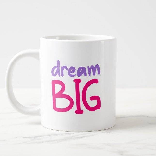 Grande Dream Big 😁 caneca de especialidade de café (Esquerda)
