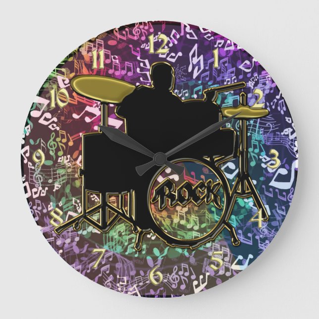 Grande Drummer no Conjunto de Armações com o Relógio de N (Frente)