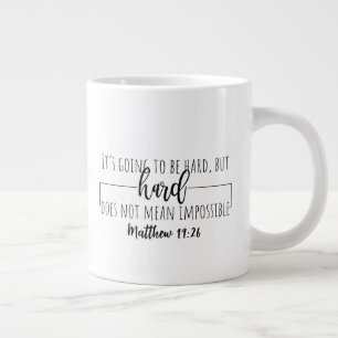 Grande Duas caneca gigante de café com caneca lateral