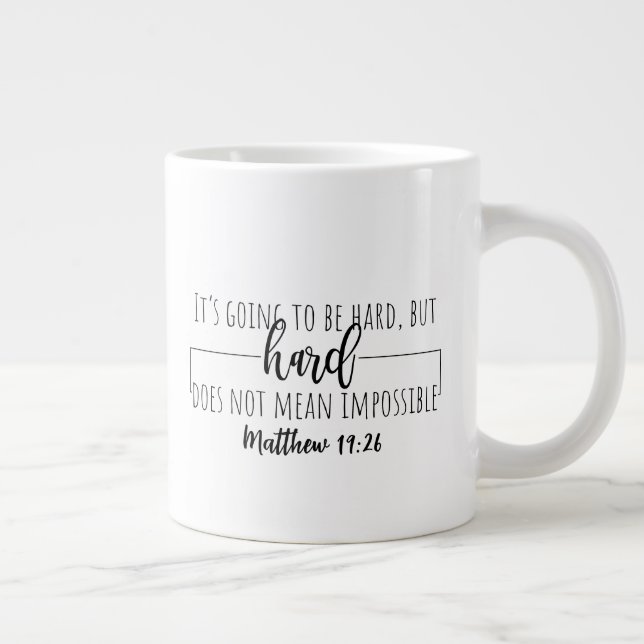 Grande Duas caneca gigante de café com caneca lateral (Direita)