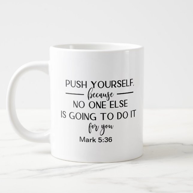 Grande Duas caneca gigante de café com caneca lateral (Esquerda)