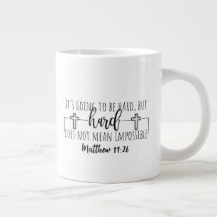 Grande Duas caneca gigante de café com caneca lateral