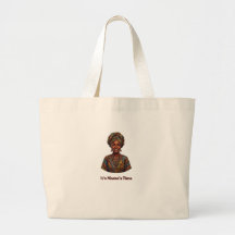 É a Vez da Mamãe - Bolsa Tote Heritage African Que
