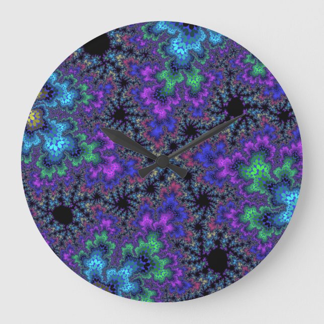 Grande Espectro de Aquarela Puro Personalizado Relógio de (Frente)