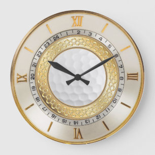 Grande Estilo 1950 - Relógio de Muralha de Golfer