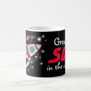 "Grande FILHO do Universo" preto / caneca vermelha