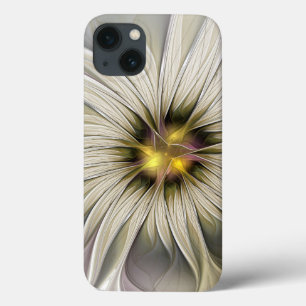 Grande Flor de Marfim, Arte Fractal Moderna Abstra