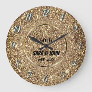 Grande Fundo dourado, círculo dourado elegante relógio de