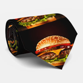 Grande Gravata de Hamburger Preto