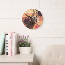 Grande Gritando o relógio da parede do burro