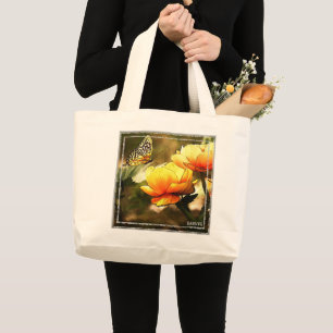 Grande HAMbWG - Bolsa Tote - Borboleta Manteiga Laranja