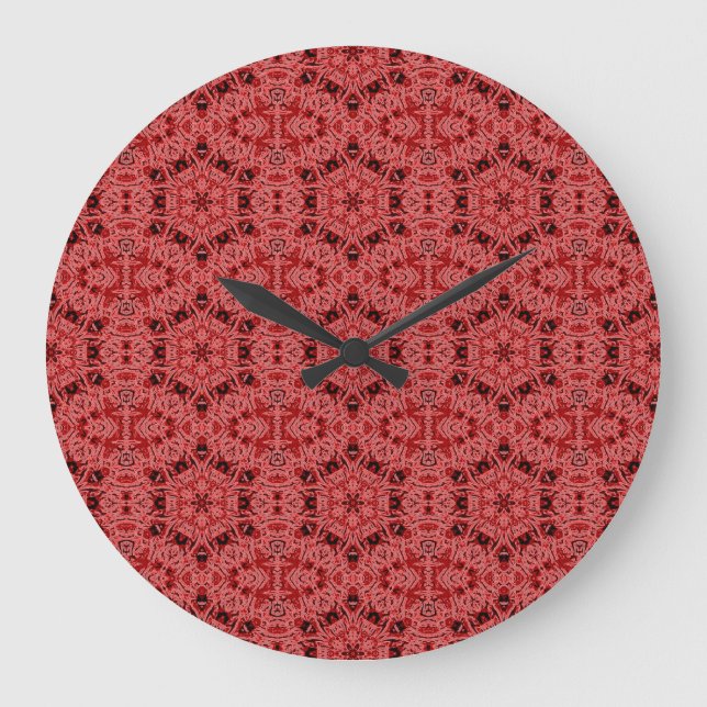 Grande hexágonos no relógio vermelho (Frente)