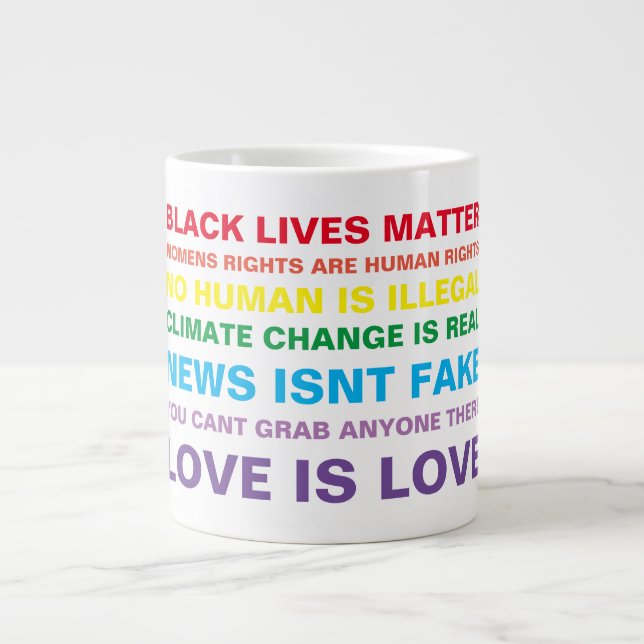 Grande igualdade de vidas negras importam caneca de café  (Frente)