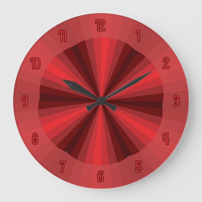 Grande Ilusão Óptica Relógio Vermelho (Frente)