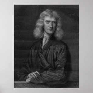 Grande impressão de Isaac Newton na alta resoluç