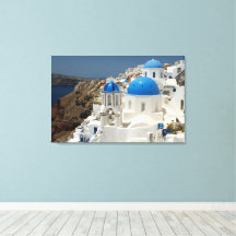 Grande Impressão em Tela - Santorini Grécia 