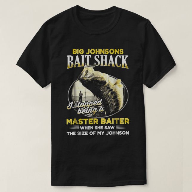 Grande Johnsons Bait Shack Camiseta engraçada (Frente do Design)