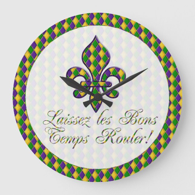 Grande Laissez les Bons Temps Rouler! Relógio de Arras Ma (Frente)