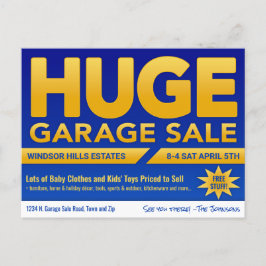 Grande Liquidação de Garagem - Cartão Postal