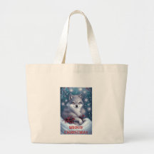 Lobo de Natal - Bolsa Tote