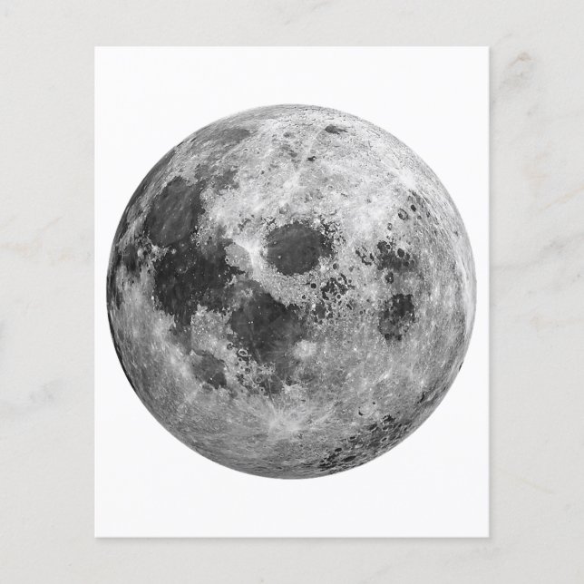 Grande Lua Cheia Gráfico Espaço Astronomia Ciência (Frente)