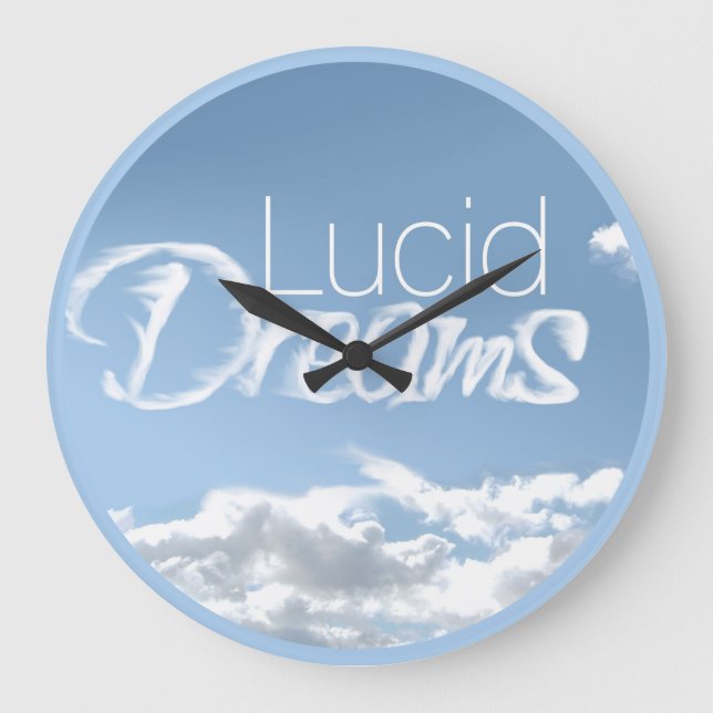 Grande Lúcid Dreams Nuvens ao Redor do Relógio (Frente)