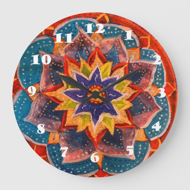 Grande Mandala, Relógio de Muro de Meditação (Frente)