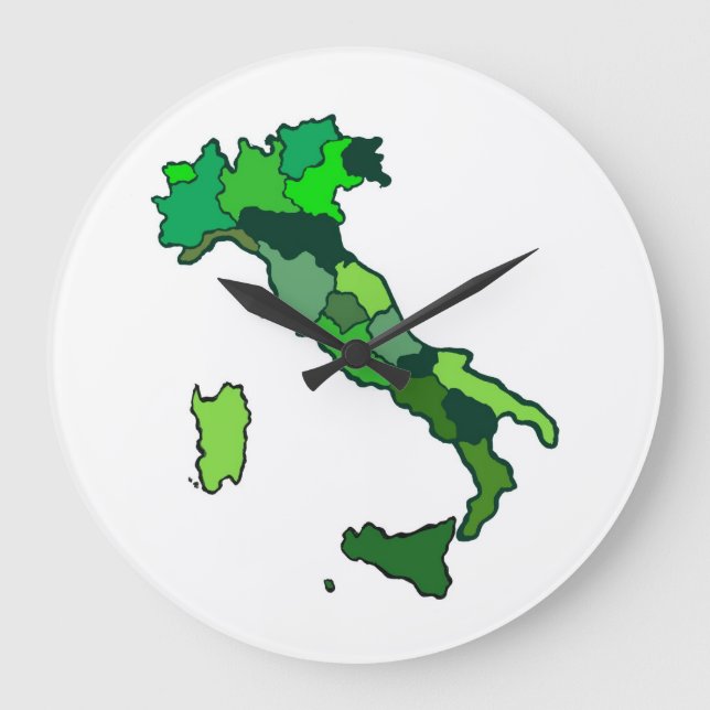 Grande Mapa do Relógio Italiano (Frente)