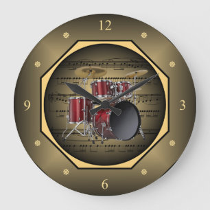 Grande Marca de relógio ~ Conjunto de tambores ~ Folha d