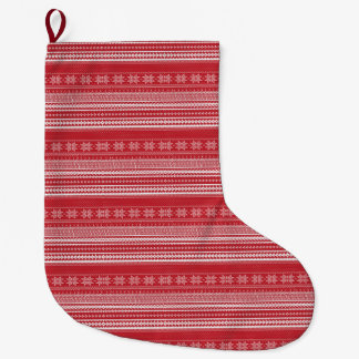 Grande Meia de Natal Clássica Fair Isle