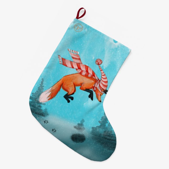 Grande Meia de Natal da Raposa Saltitante (Frente (Pendurada))