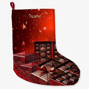 Grande Meia de Natal de Doces de Chocolate