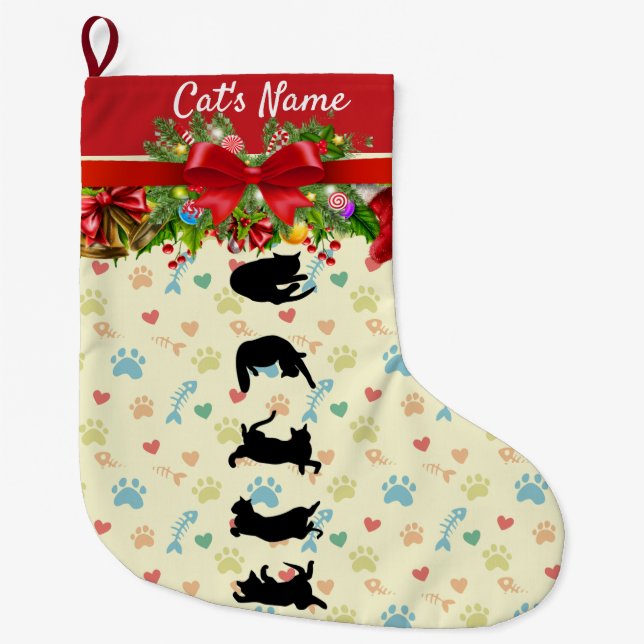 Grande Meia de Natal de Gato (Frente)