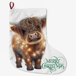 Grande Meia de Natal de vaca das Terras Altas