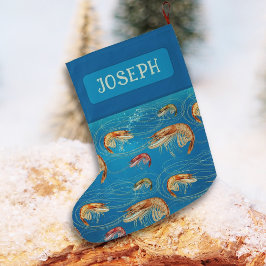 Grande Meia de Natal Personalizada com Camarão na Água