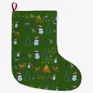 Grande Meia de Natal Personalizada Feliz