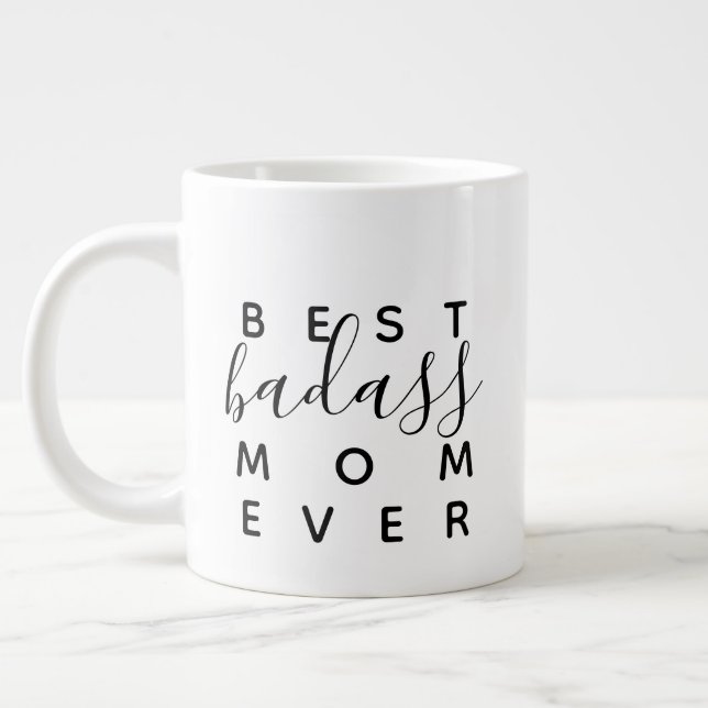 Grande Melhor Caneca de Café Divertida para a Melhor Mãe  (Esquerda)