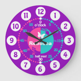 Grande Meninas aprendem a dizer relógio de nome do aqua r