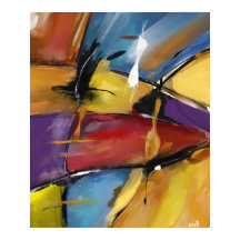 Grande modelo vertical poster "Abstrato 1509"