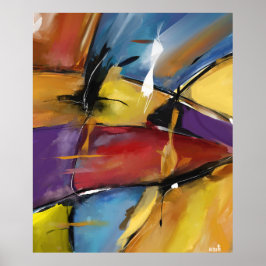 Grande modelo vertical poster "Abstrato 1509"